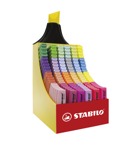 Resaltador, Boss, Exhibidor de Mostrador x 250 Unds. Colores Surtidos